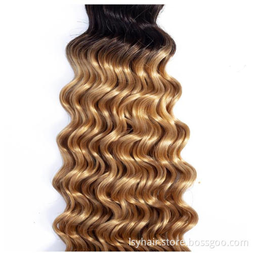 Wholesale Ombre Deep Curly Sangita  Brazilian Human  Hair In China, Human Hair Cheap Brazilian Hair Weave in Angola